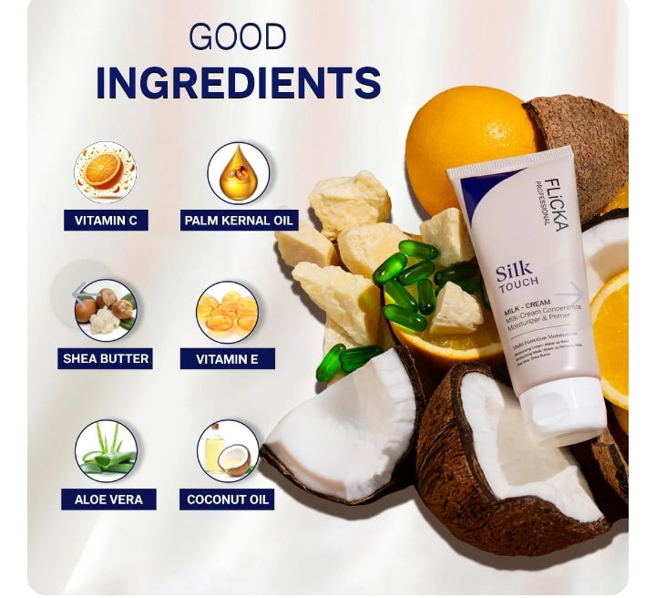 Flicka Original Professional Silk Touch Milk Cream Moisturizer & Primer